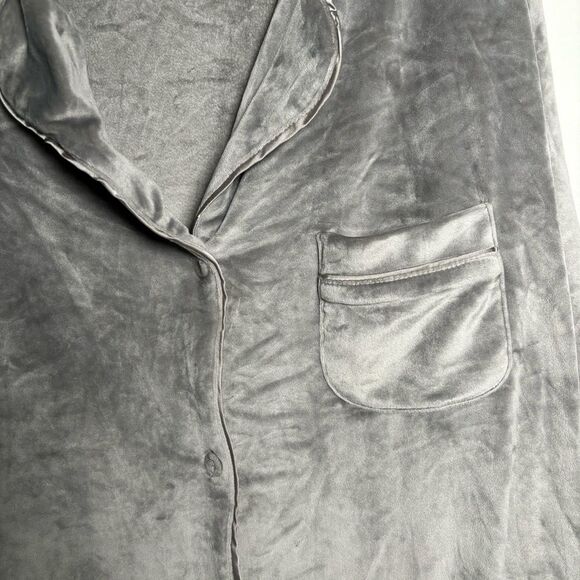 Skims Velour Sleep Top - Smoke - 4x - Picture 5 of 10